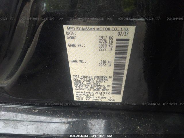 Photo 8 VIN: 1N4AL3AP8HC204926 - NISSAN ALTIMA 