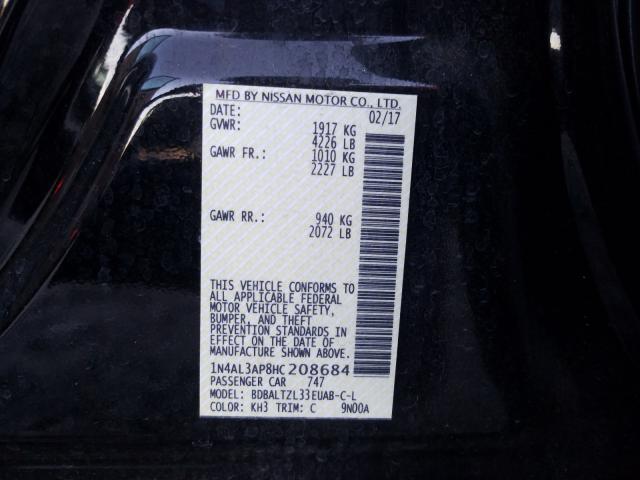 Photo 9 VIN: 1N4AL3AP8HC208684 - NISSAN ALTIMA 2.5 