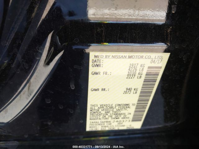 Photo 8 VIN: 1N4AL3AP8HC240373 - NISSAN ALTIMA 