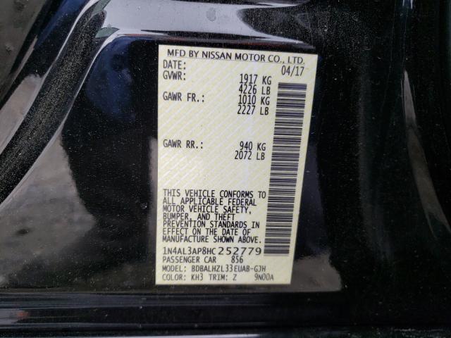 Photo 9 VIN: 1N4AL3AP8HC252779 - NISSAN ALTIMA 2.5 