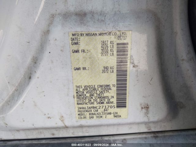 Photo 8 VIN: 1N4AL3AP8HC271705 - NISSAN ALTIMA 