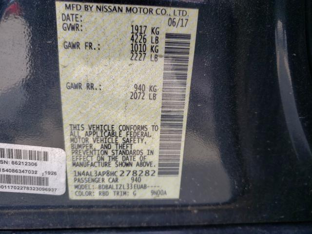 Photo 9 VIN: 1N4AL3AP8HC278282 - NISSAN ALTIMA 2.5 