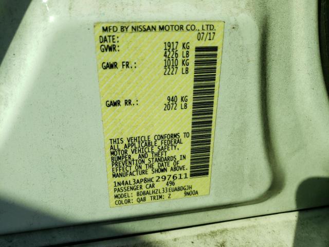 Photo 9 VIN: 1N4AL3AP8HC297611 - NISSAN ALTIMA 2.5 