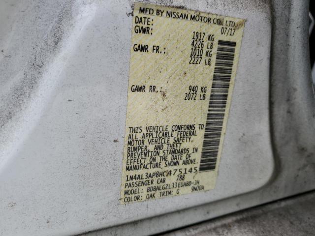 Photo 11 VIN: 1N4AL3AP8HC475145 - NISSAN ALTIMA 