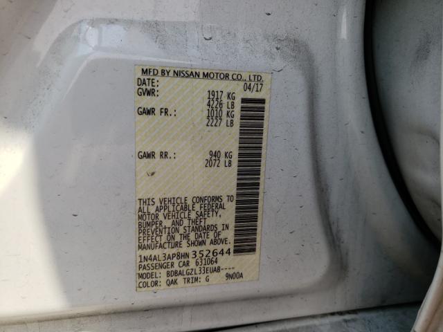 Photo 9 VIN: 1N4AL3AP8HN352644 - NISSAN ALTIMA 2.5 