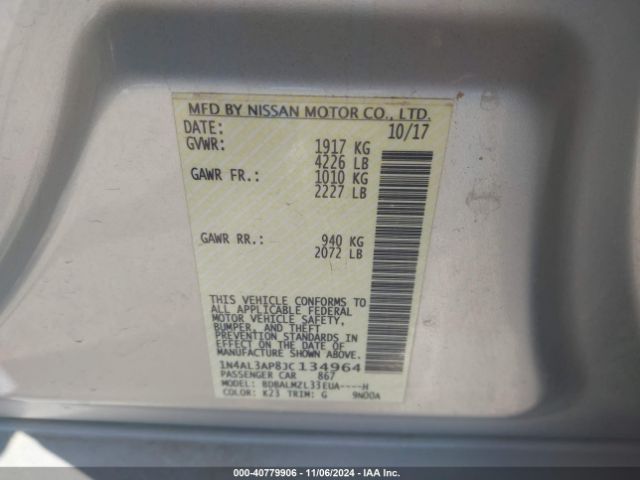 Photo 8 VIN: 1N4AL3AP8JC134964 - NISSAN ALTIMA 