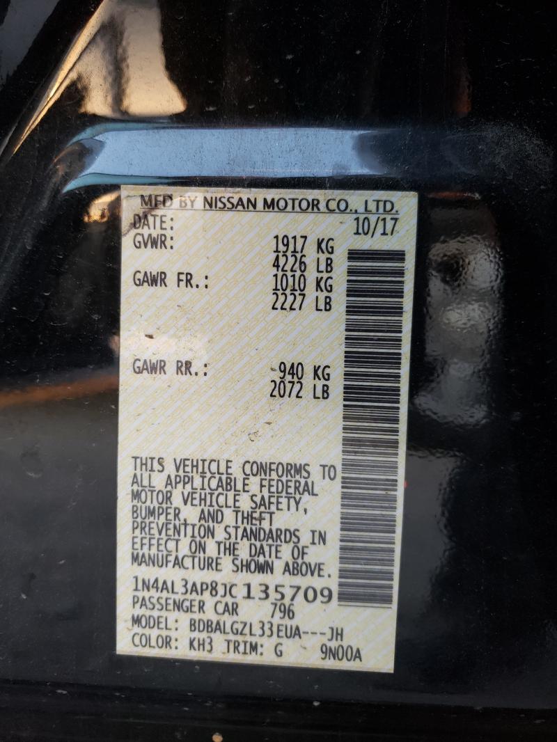 Photo 9 VIN: 1N4AL3AP8JC135709 - NISSAN ALTIMA 2.5 