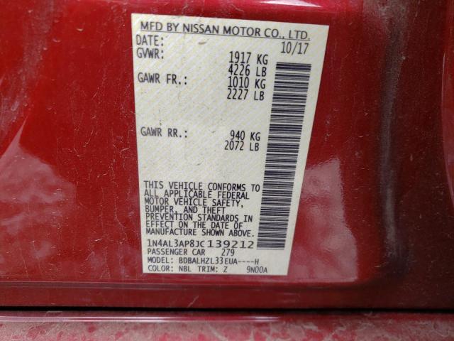 Photo 9 VIN: 1N4AL3AP8JC139212 - NISSAN ALTIMA 2.5 