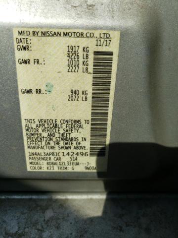 Photo 9 VIN: 1N4AL3AP8JC142496 - NISSAN ALTIMA 2.5 