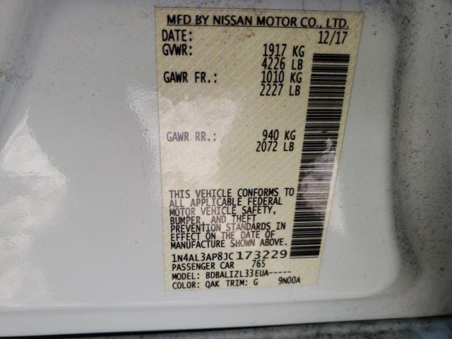 Photo 9 VIN: 1N4AL3AP8JC173229 - NISSAN ALTIMA 