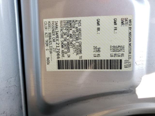 Photo 9 VIN: 1N4AL3AP8JC217066 - NISSAN ALTIMA 2.5 