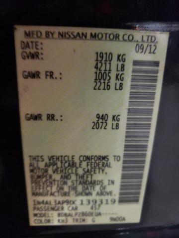 Photo 9 VIN: 1N4AL3AP9DC139319 - NISSAN ALTIMA 2.5 