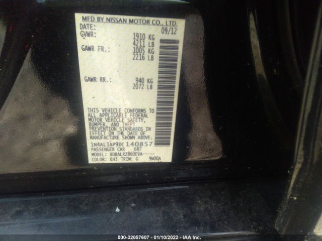 Photo 8 VIN: 1N4AL3AP9DC140857 - NISSAN ALTIMA 