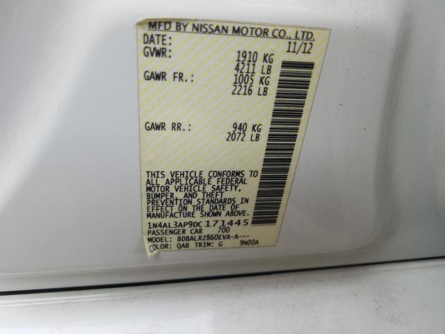 Photo 9 VIN: 1N4AL3AP9DC171445 - NISSAN ALTIMA 2.5 