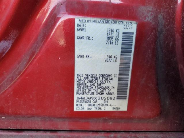 Photo 11 VIN: 1N4AL3AP9DC205092 - NISSAN ALTIMA 