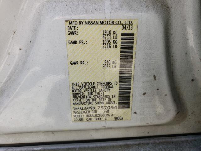 Photo 9 VIN: 1N4AL3AP9DC257094 - NISSAN ALTIMA 2.5 