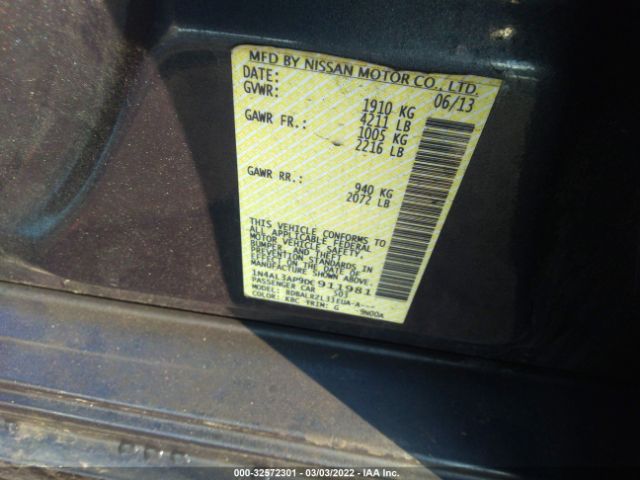 Photo 8 VIN: 1N4AL3AP9DC911981 - NISSAN ALTIMA 