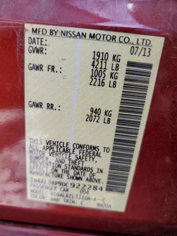 Photo 12 VIN: 1N4AL3AP9DC922284 - NISSAN ALTIMA 2.5 