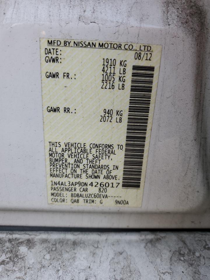 Photo 11 VIN: 1N4AL3AP9DN426017 - NISSAN ALTIMA 