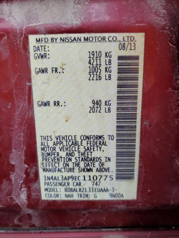 Photo 11 VIN: 1N4AL3AP9EC110775 - NISSAN ALTIMA 2.5 