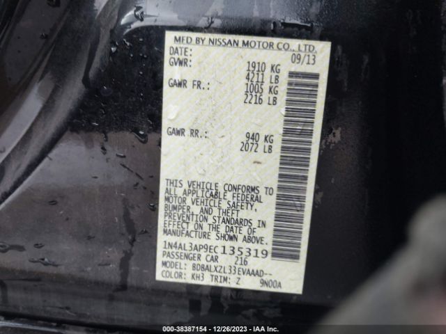 Photo 8 VIN: 1N4AL3AP9EC135319 - NISSAN ALTIMA 