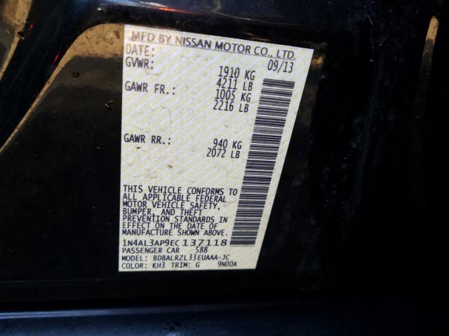 Photo 9 VIN: 1N4AL3AP9EC137118 - NISSAN ALTIMA 2.5 