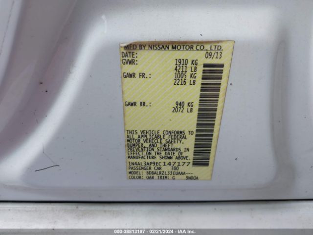 Photo 8 VIN: 1N4AL3AP9EC147177 - NISSAN ALTIMA 