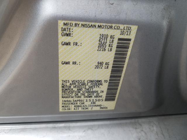 Photo 9 VIN: 1N4AL3AP9EC151505 - NISSAN ALTIMA 2.5 