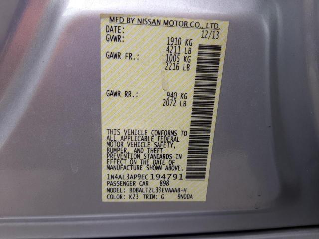 Photo 9 VIN: 1N4AL3AP9EC194791 - NISSAN ALTIMA 2.5 