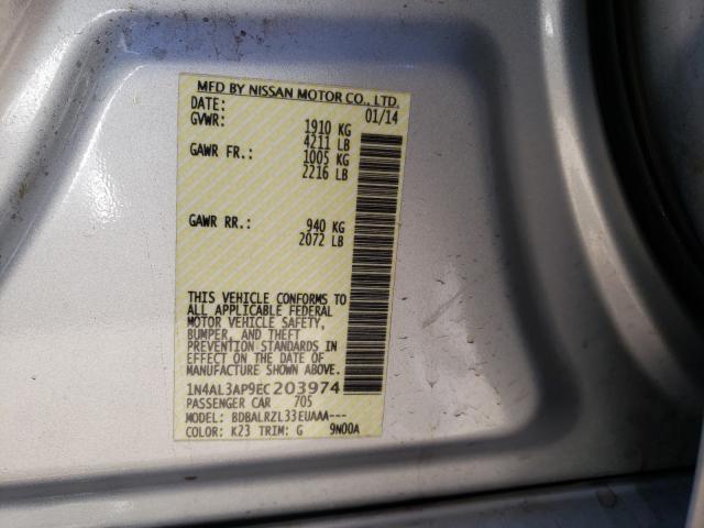 Photo 9 VIN: 1N4AL3AP9EC203974 - NISSAN ALTIMA 2.5 