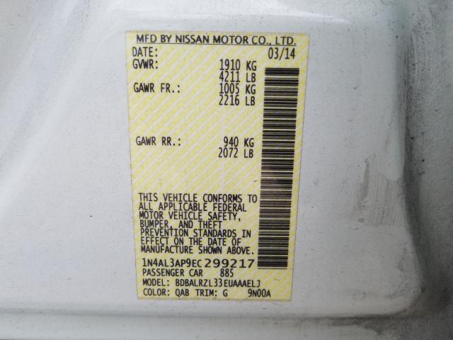 Photo 9 VIN: 1N4AL3AP9EC299217 - NISSAN ALTIMA 2.5 