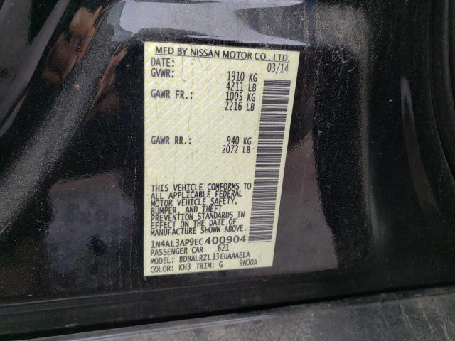 Photo 11 VIN: 1N4AL3AP9EC400904 - NISSAN ALTIMA 2.5 