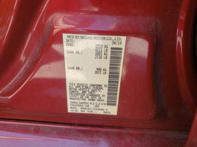 Photo 9 VIN: 1N4AL3AP9EC415239 - NISSAN ALTIMA 2.5 