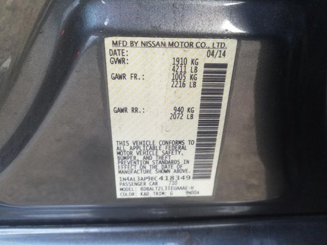 Photo 9 VIN: 1N4AL3AP9EC418349 - NISSAN ALTIMA 2.5 