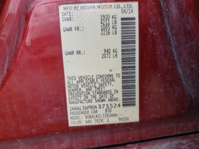 Photo 11 VIN: 1N4AL3AP9EN375524 - NISSAN ALTIMA 2.5 