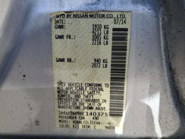 Photo 11 VIN: 1N4AL3AP9FC140375 - NISSAN ALTIMA 2.5 