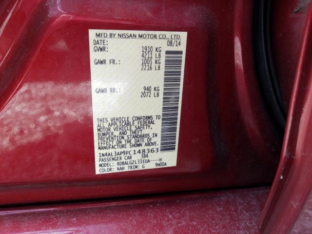 Photo 9 VIN: 1N4AL3AP9FC148363 - NISSAN ALTIMA 2.5 