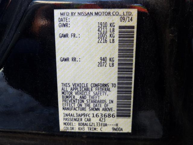 Photo 9 VIN: 1N4AL3AP9FC163686 - NISSAN ALTIMA 2.5 