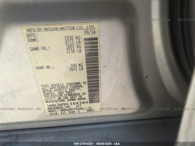 Photo 8 VIN: 1N4AL3AP9FC164384 - NISSAN ALTIMA 