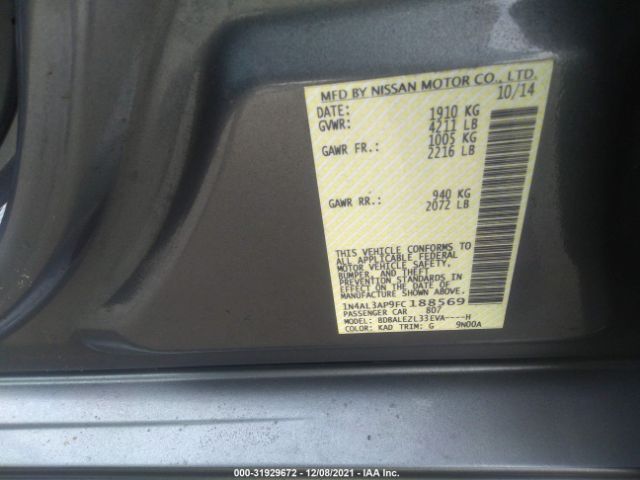 Photo 8 VIN: 1N4AL3AP9FC188569 - NISSAN ALTIMA 