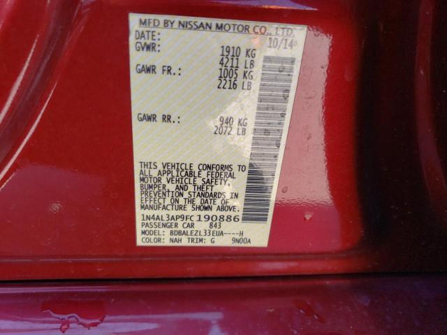 Photo 11 VIN: 1N4AL3AP9FC190886 - NISSAN ALTIMA 