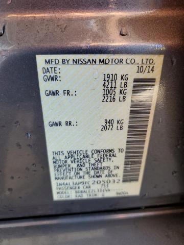 Photo 12 VIN: 1N4AL3AP9FC205032 - NISSAN ALTIMA 2.5 