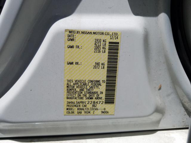 Photo 9 VIN: 1N4AL3AP9FC228472 - NISSAN ALTIMA 2.5 