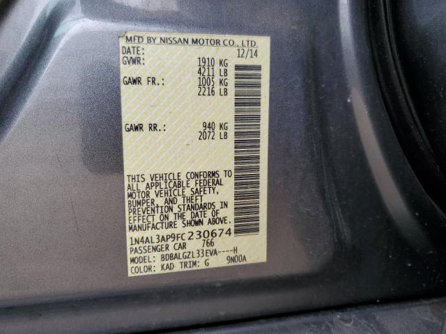 Photo 11 VIN: 1N4AL3AP9FC230674 - NISSAN ALTIMA 