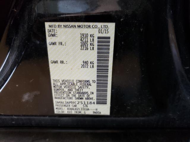 Photo 9 VIN: 1N4AL3AP9FC251184 - NISSAN ALTIMA 2.5 