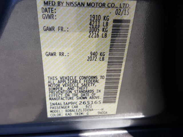 Photo 9 VIN: 1N4AL3AP9FC265165 - NISSAN ALTIMA 2.5 