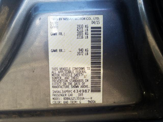 Photo 9 VIN: 1N4AL3AP9FC434987 - NISSAN ALTIMA 2.5 