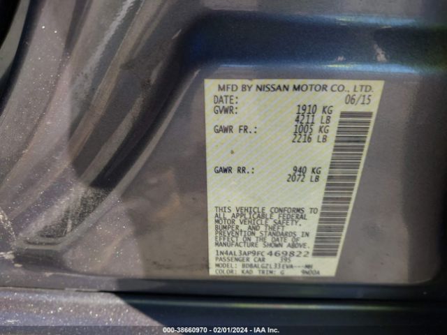 Photo 8 VIN: 1N4AL3AP9FC469822 - NISSAN ALTIMA 