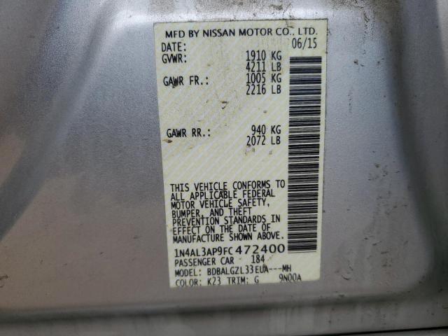 Photo 9 VIN: 1N4AL3AP9FC472400 - NISSAN ALTIMA 2.5 