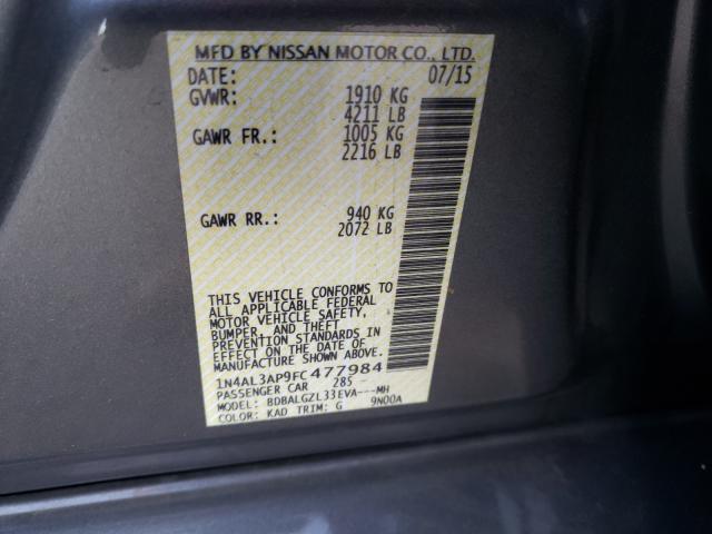 Photo 9 VIN: 1N4AL3AP9FC477984 - NISSAN ALTIMA 2.5 